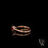 9ct Rose Gold Ruby CZ Solitaire Ring