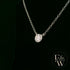 9ct White Single Stone Lab Grown Diamond Necklace