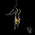 9ct White & Yellow Gold Bee-Inspired Earrings