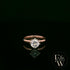 9ct Rose Gold Lab Grown Diamond Single Stone with Bezel Set Head Ring