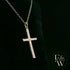 Silver Twisted-Cross Pendant