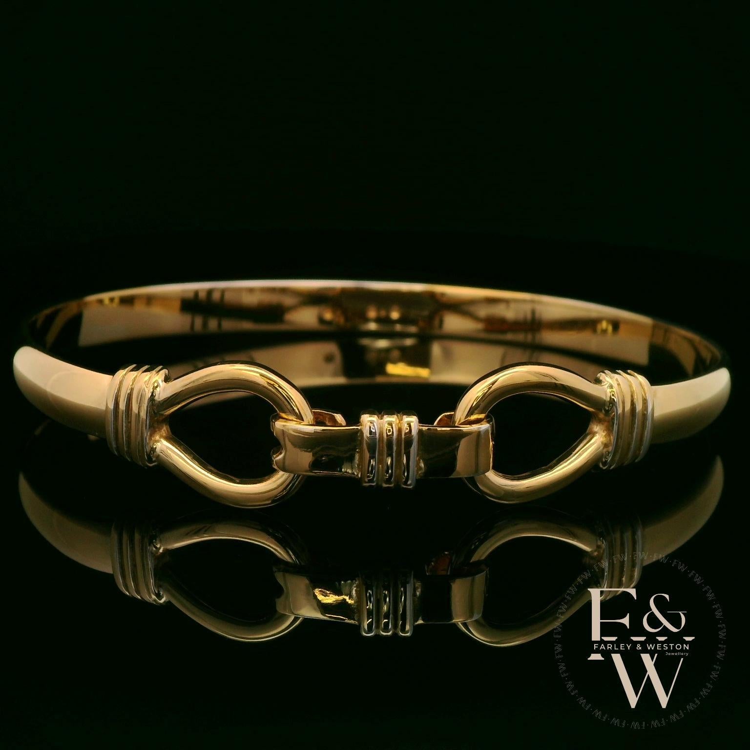 Bangle Heavy Handmade 9ct Gold 25g UK Hallmarked BL316P
