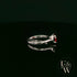 9ct White Gold 2ct Garnet Single Stone Ring