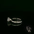 Solitaire Moissanite & 9ct White Gold Engagement Ring