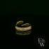 9ct Yellow Gold Leaf Design Band Ring