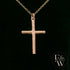 9ct Rose Gold Twisted-Cross Pendant