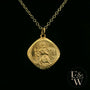 9ct Yellow Gold Saint Christopher Pendant