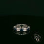 18ct White Gold Royal Blue Oval-Cut Sapphire & Diamond Ring