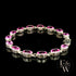 Sterling Silver Oval Pink Topaz Bracelet