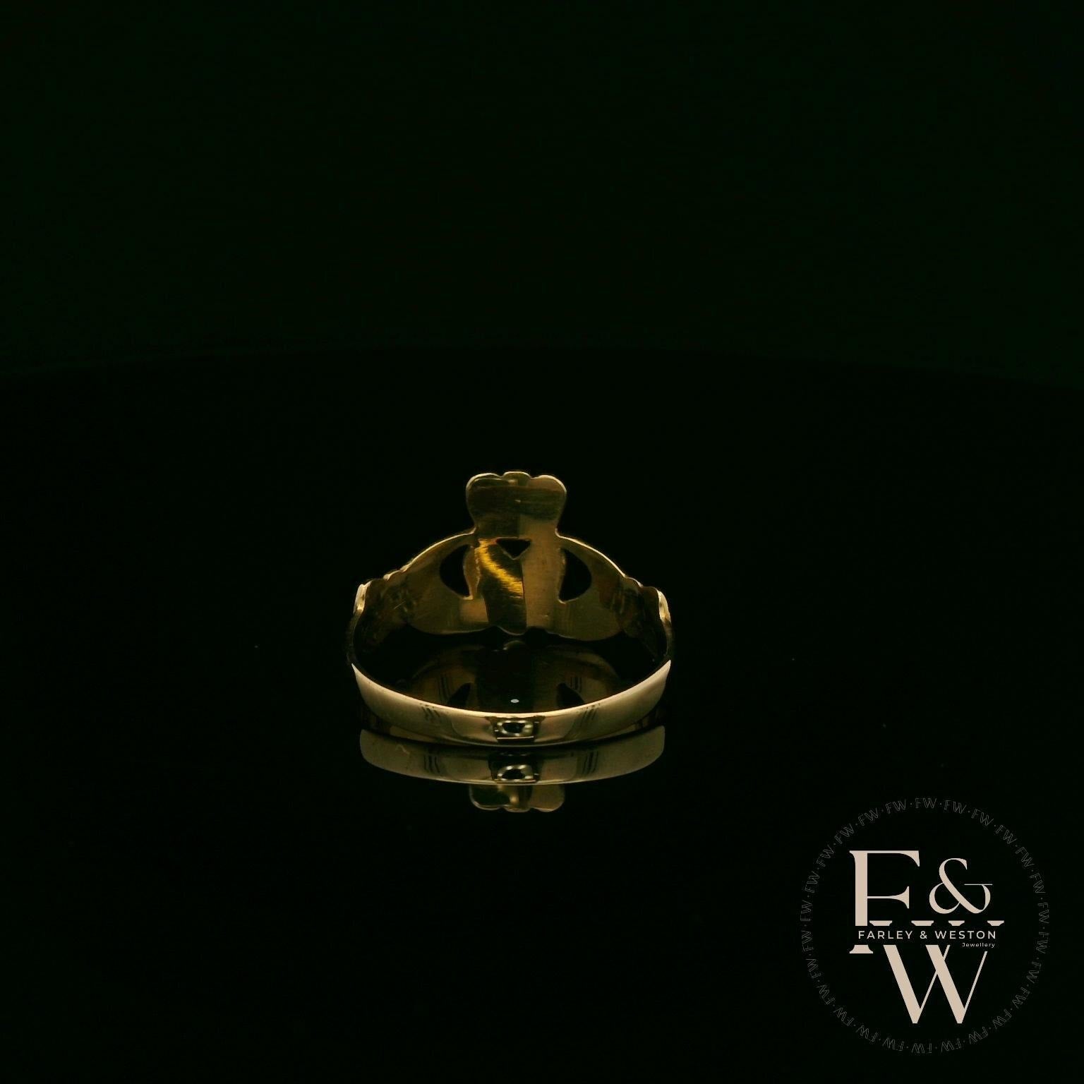 9ct Yellow Gold Claddagh Ring