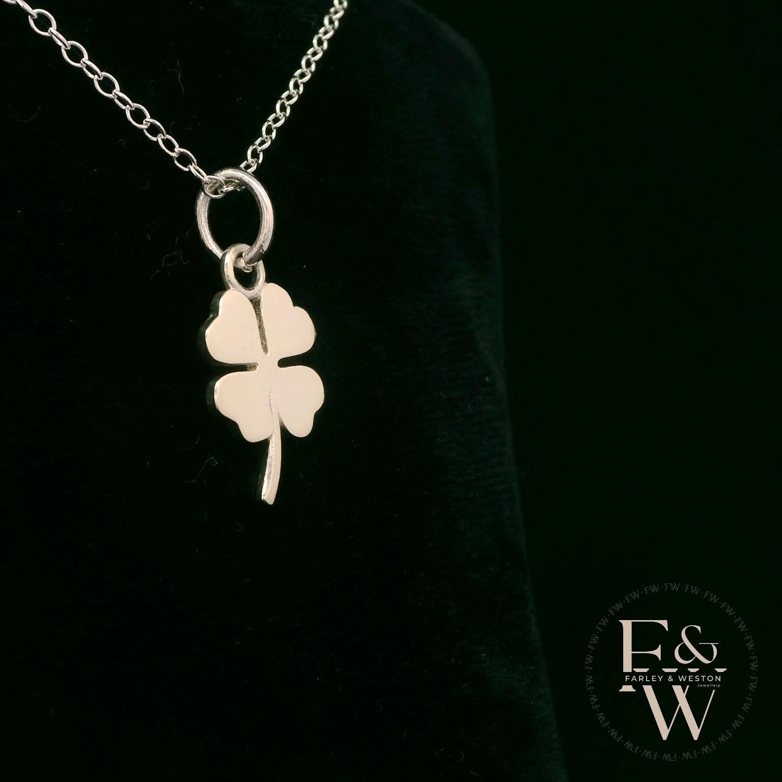 Sterling Silver 4 Leaf Clover Pendant