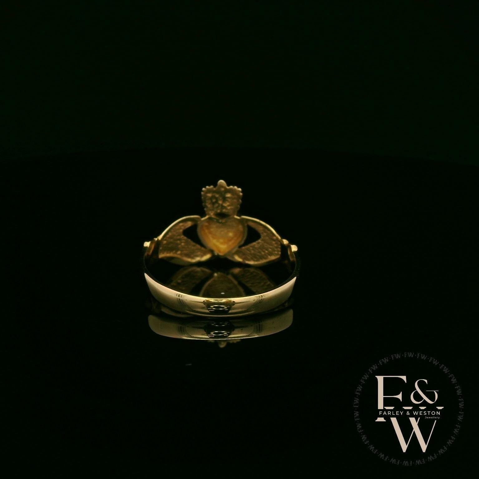 9ct Yellow Gold Claddagh Ring