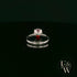 9ct White Gold 2ct Garnet Single Stone Ring