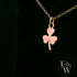 9ct Rose Gold 3 Leaf Clover Pendant