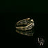 Diamond Unique 9ct Yellow and White Gold Raindance Ring