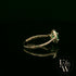 Lab Grown Emerald and Diamond 9ct Yellow Gold Cluster Ring