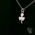9ct White Gold 3 Leaf Clover Pendant