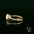 9ct Yellow Gold Cultured Opal Single Stone Ring
