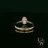 9ct Yellow Gold Cultured Opal Single Stone Ring