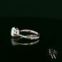 9ct White Gold Cultured Opal Single Stone Ring