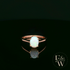 9ct Rose Gold Cultured Opal Single Stone Ring
