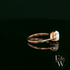 9ct Rose Gold Cultured Opal Single Stone Ring