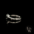 9ct White Gold 2ct Black CZ Single Stone Ring