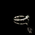 9ct White Gold 2ct Black CZ Single Stone Ring
