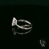 Marquise Cut 9ct White Gold White Moissanite Solitaire Engagement Ring