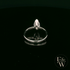 Marquise Cut 9ct White Gold White Moissanite Solitaire Engagement Ring