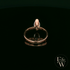 Marquise Cut 9ct Rose Gold White Moissanite Solitaire Engagement Ring