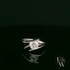 9ct White Gold Tension Set Single Stone White Moissanite Ring