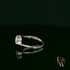 9ct White Gold Tension Set Single Stone White Moissanite Ring