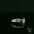 9ct White Gold Tension Set Single Stone White Moissanite Ring