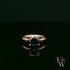 9ct Rose Gold 2ct Black CZ Single Stone Ring