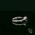 9ct White Gold 2ct Amethyst CZ Single Stone Ring