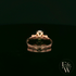 9ct Rose Gold Skull Shoulder Emerald CZ Solitaire Ring