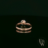 9ct Rose Gold Single Stone White Moissanite Ring
