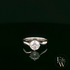 9ct White Gold Single Stone White Moissanite Ring