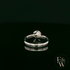 9ct White Gold Single Stone White Moissanite Ring