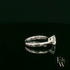 9ct White Gold Single Stone White Moissanite Ring