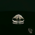 Celtic Patterned Sterling Silver Amethyst CZ Single Stone Ring