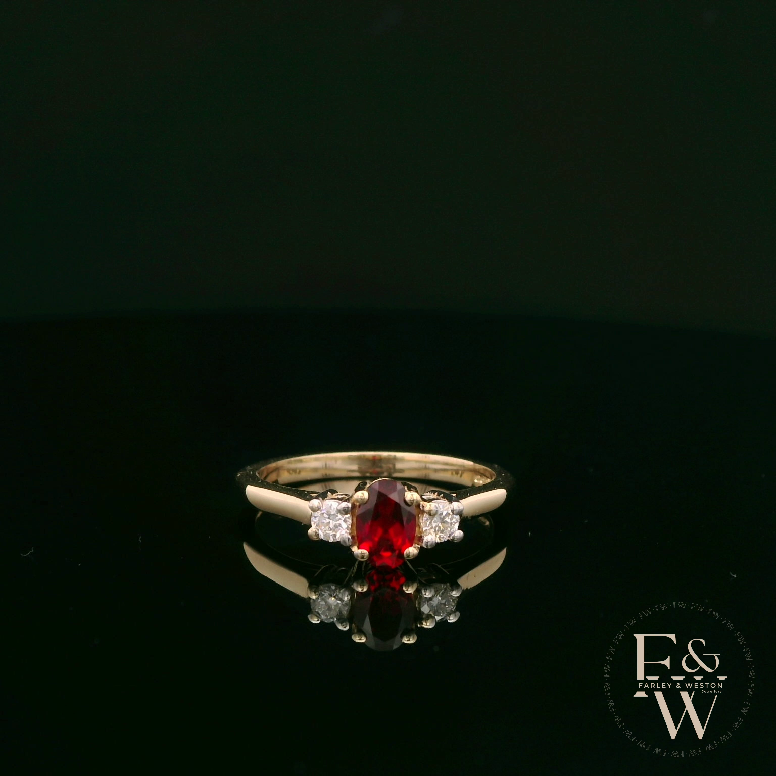 9ct White Gold Single Stone White Moissanite Ring