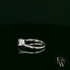 Lab-Grown Sapphire and Diamond 9ct White Gold Trilogy Ring