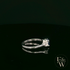 Lab-Grown Sapphire and Diamond 9ct White Gold Trilogy Ring