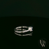 Lab-Grown Sapphire and Diamond 9ct White Gold Trilogy Ring