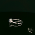 Lab-Grown Sapphire and Diamond 9ct White Gold Trilogy Ring