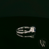 Lab-Grown Sapphire and Diamond 9ct White Gold Trilogy Ring