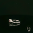 Lab-Grown Ruby and Diamond 9ct White Gold Trilogy Ring