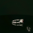 Lab-Grown Ruby and Diamond 9ct White Gold Trilogy Ring